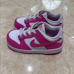 Nike Fuchsia and White Kids' Sneakers